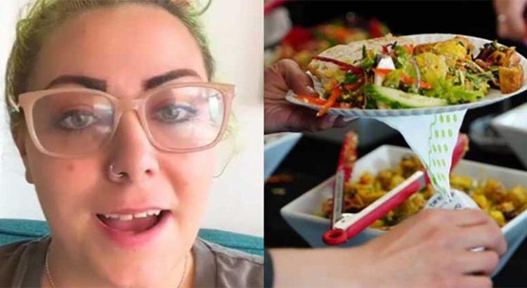 La vieron gordita y le cobraron el doble en un buffet