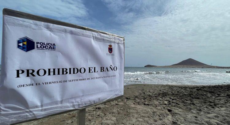 Cerradas las playas de El Médano, La Tejita y El Chinchorro en Tenerife