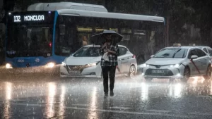 Alerta amarilla en Madrid por lluvias intensas y vientos fuertes