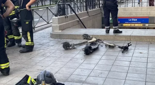 Interrumpida la Línea 2 del Metro de Madrid tras la explosión de un patinete eléctrico