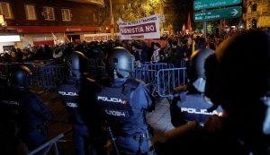 Violentas protestas en Madrid contra la posible ley de amnistía