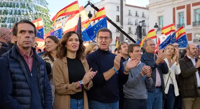 Feijóo encabeza en Madrid la lucha del PP contra la amnistía y los pactos
