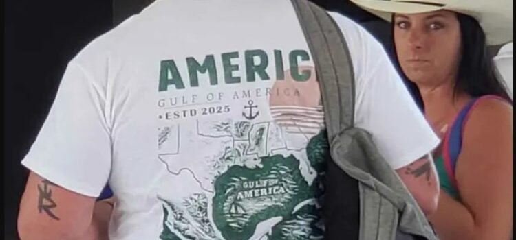 Estadounidense causa indignación en México por usar playera del “Golfo de América”