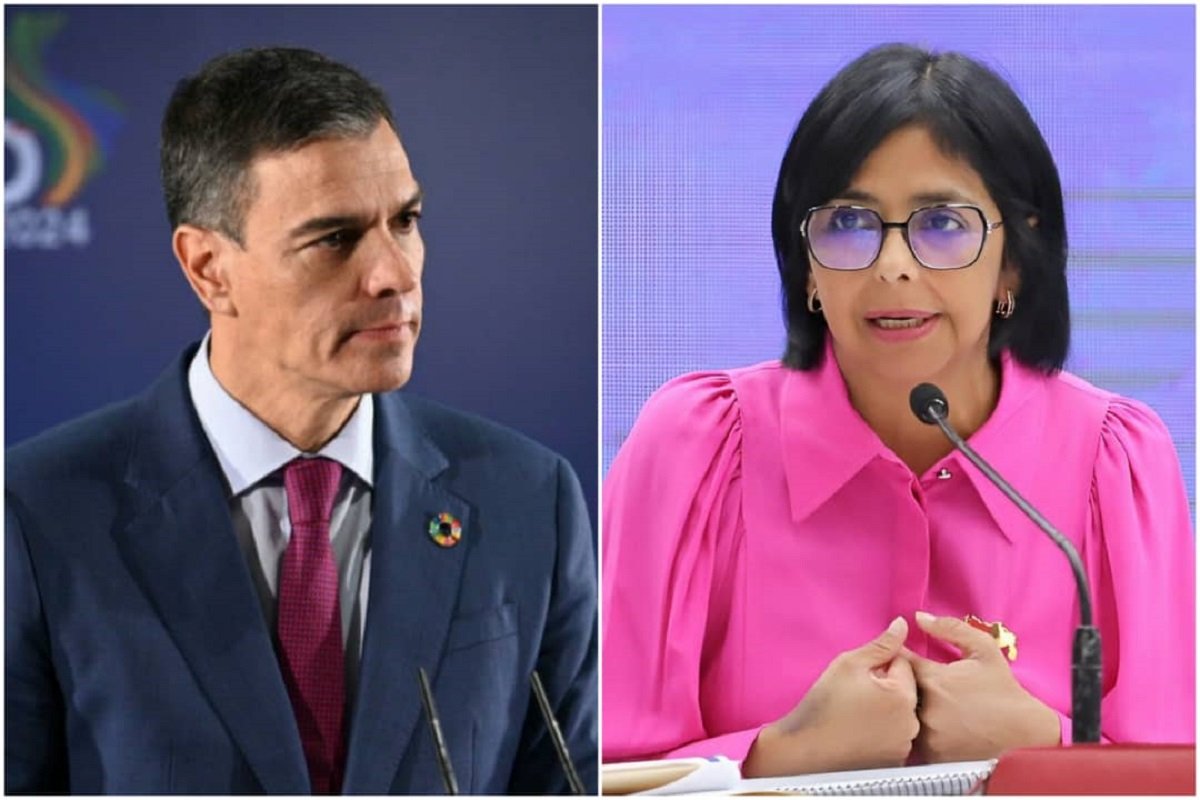 Sánchez garantiza a Delcy Rodríguez el compromiso de España con Venezuela